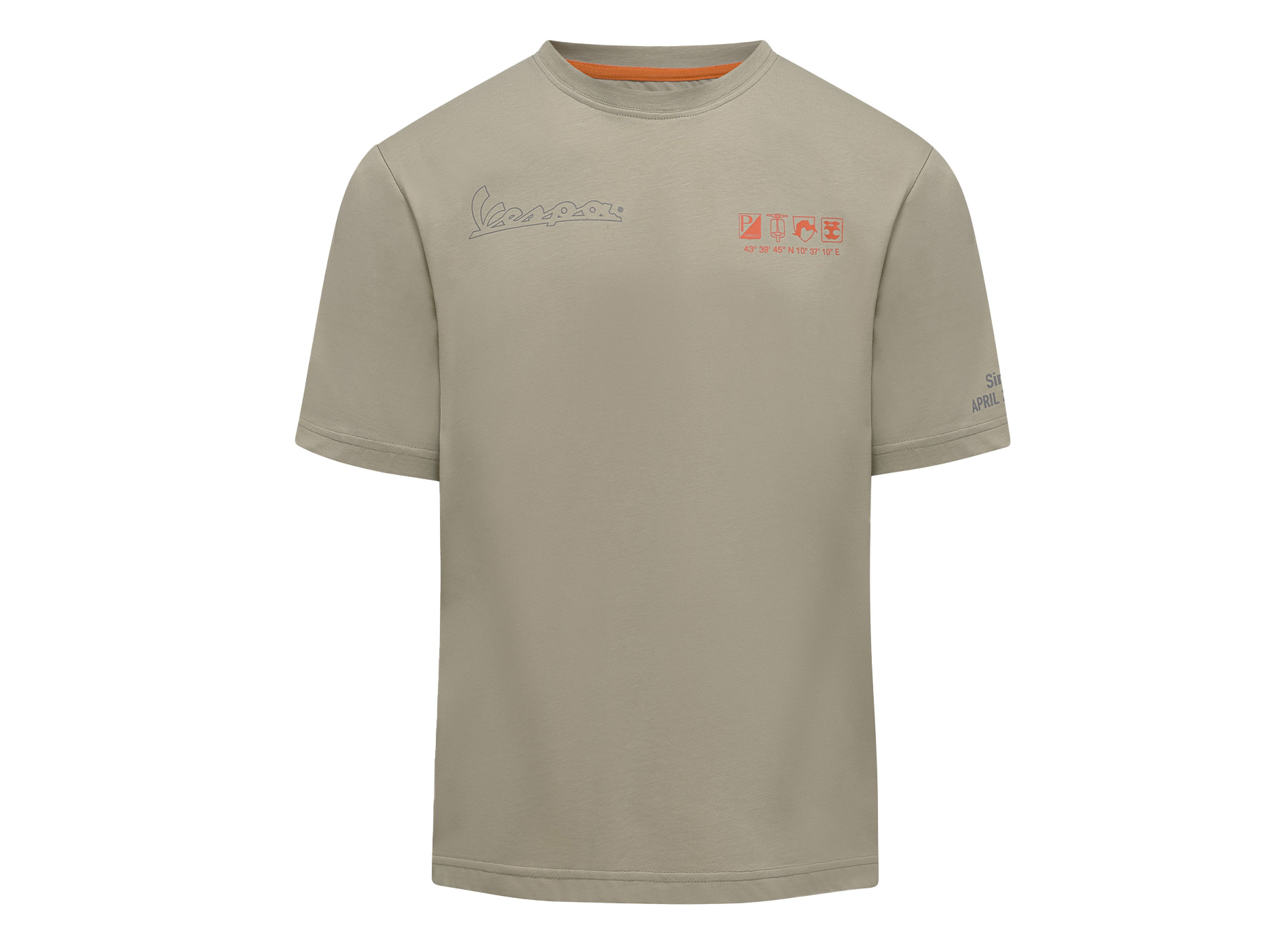 Vespa T-shirt Nomad beige DEC collection