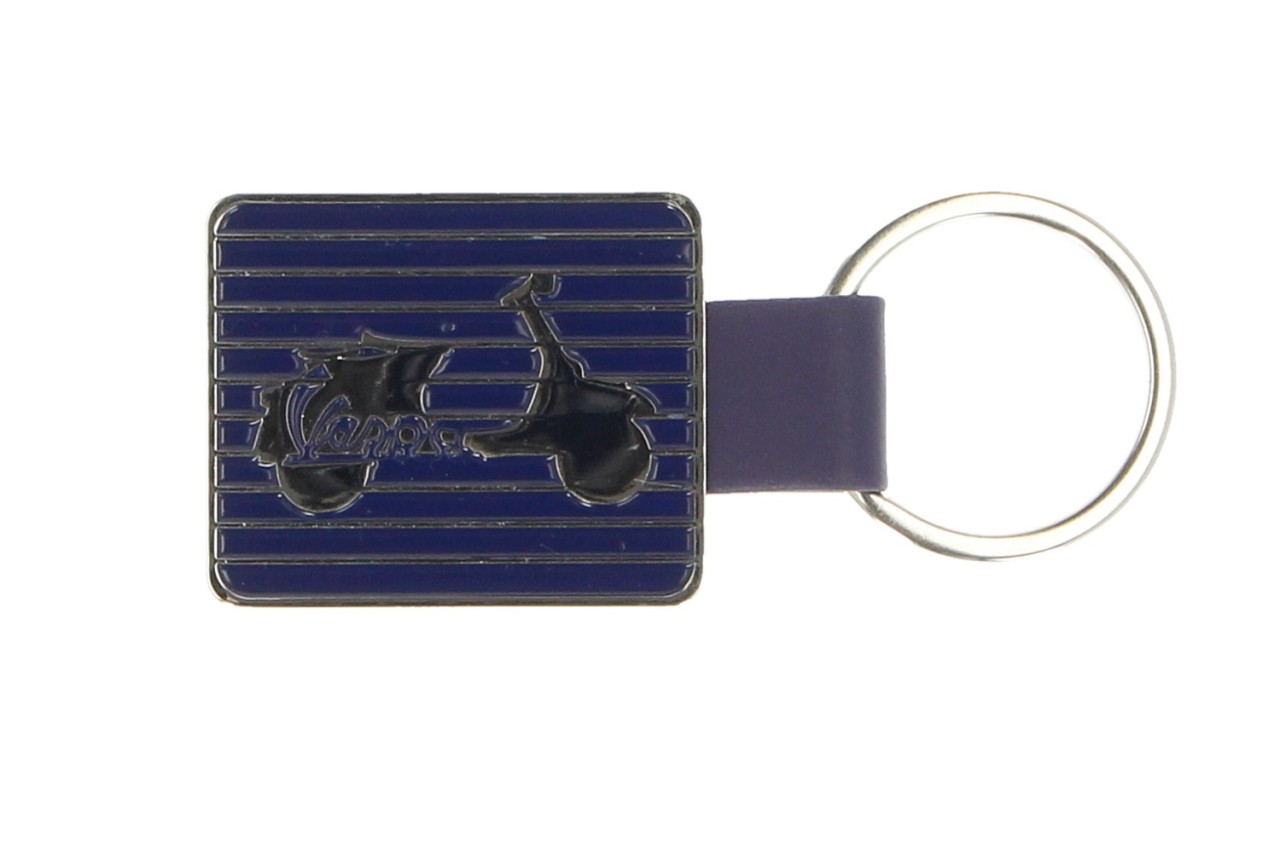 Vespa keychain, Vespa Servizio blue