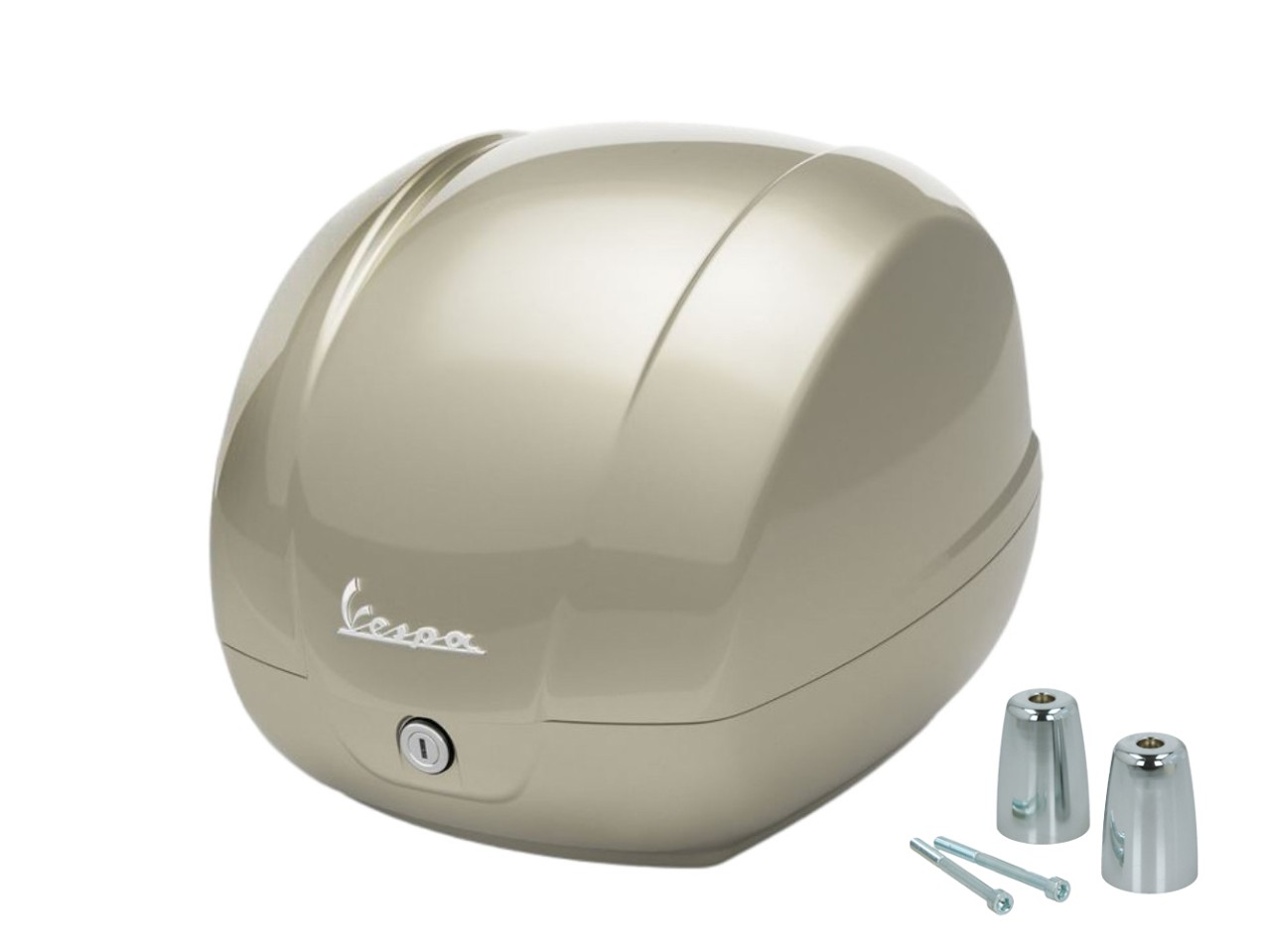 Genuine 36L Beige Top Case Q01 for Vespa GTS 125/310 and GTV 310