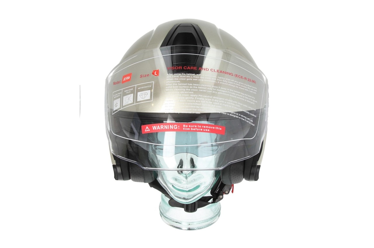 Piaggio Jet Helmet Full Jet PFJ gray glossy
