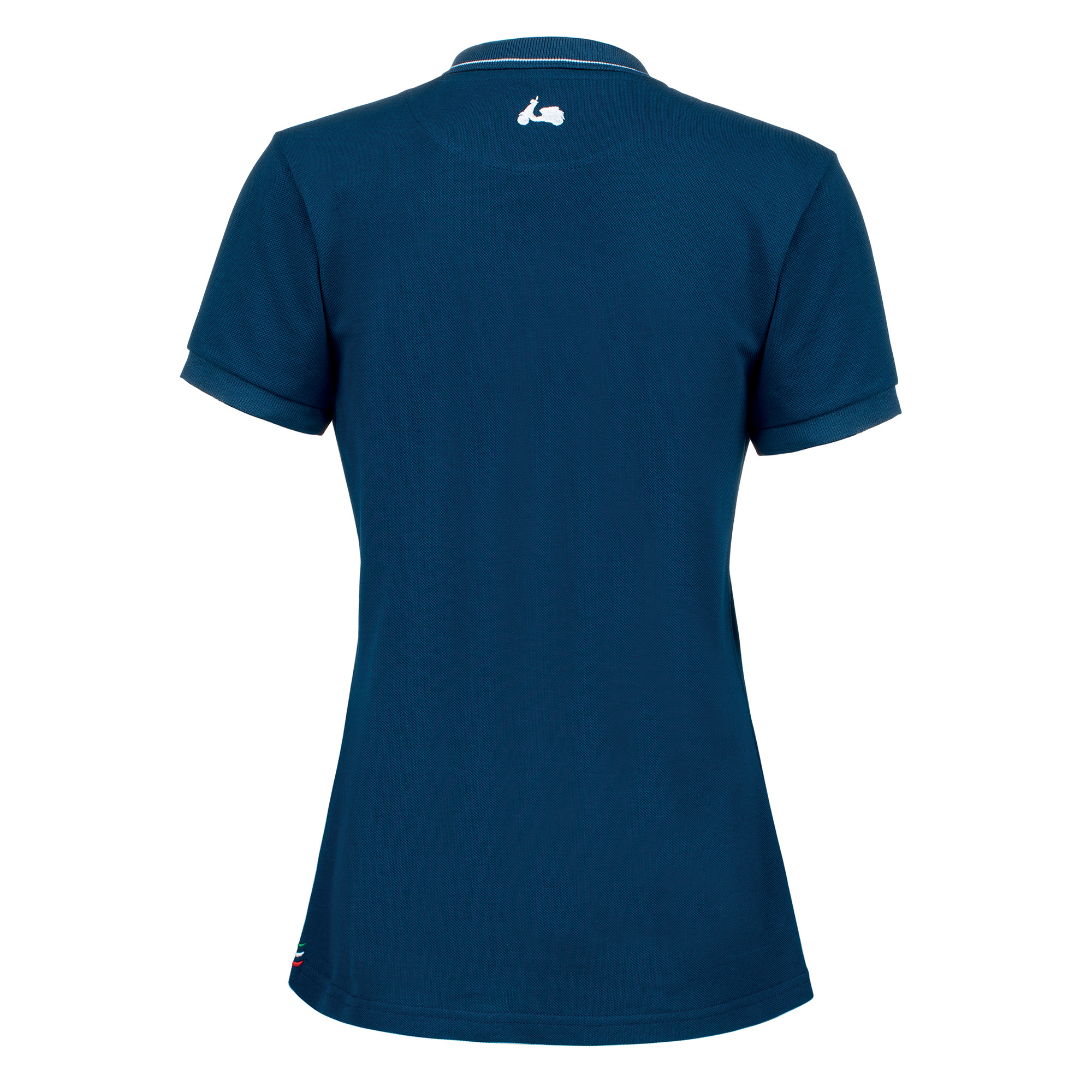 Vespa Polo Shirt Graphic ladies blue