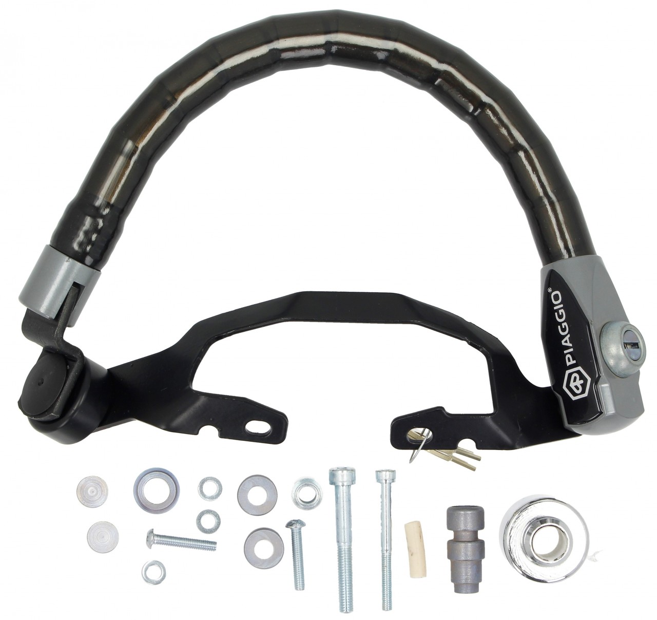 Anti-theft device (seat - handlebar) standard for Piaggio Beverly HPE 300 / 310 / 400