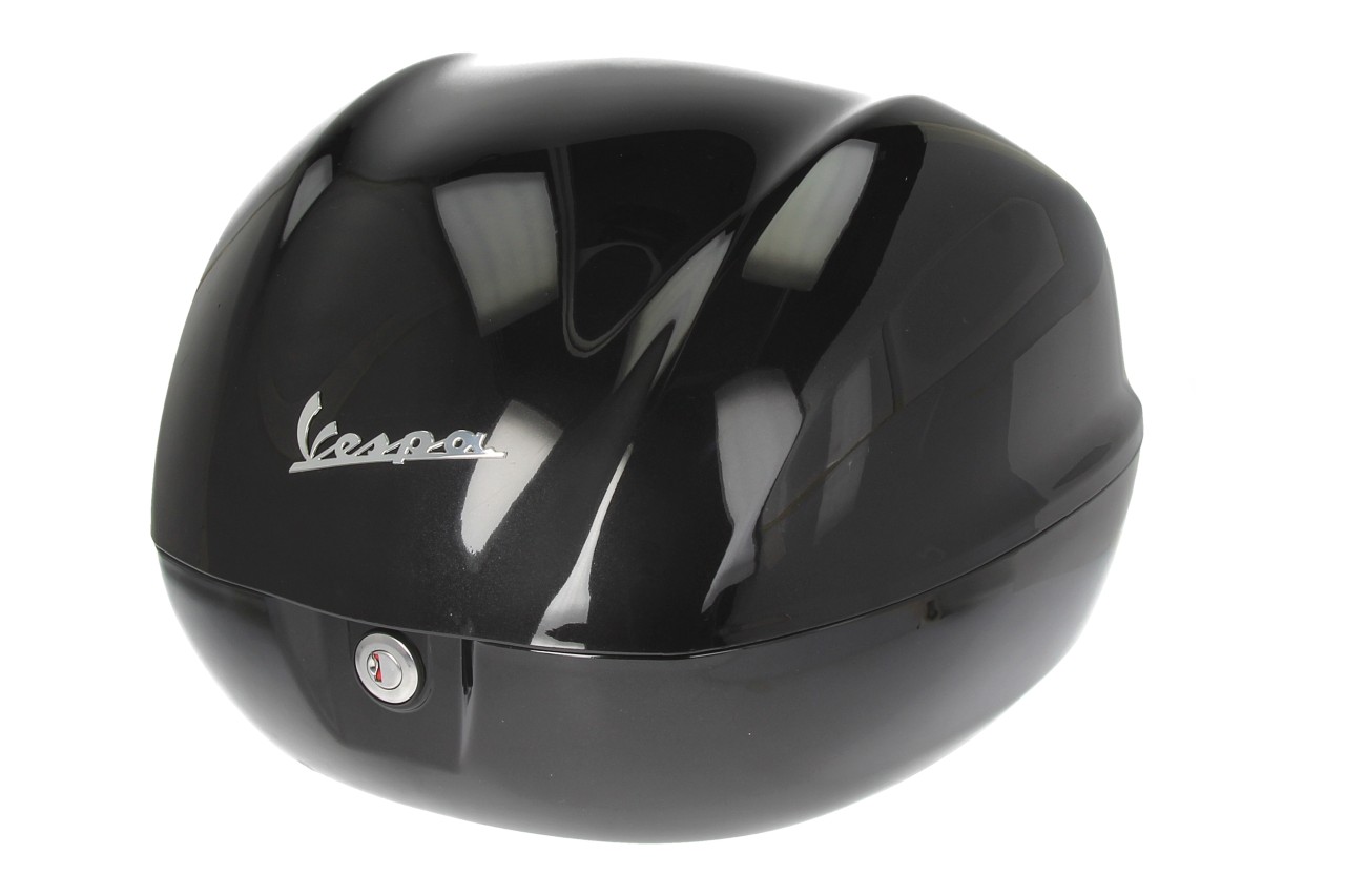 Vespa Top Case 32L, Glossy Black (Nero Cosmo) (98/A), without back pad