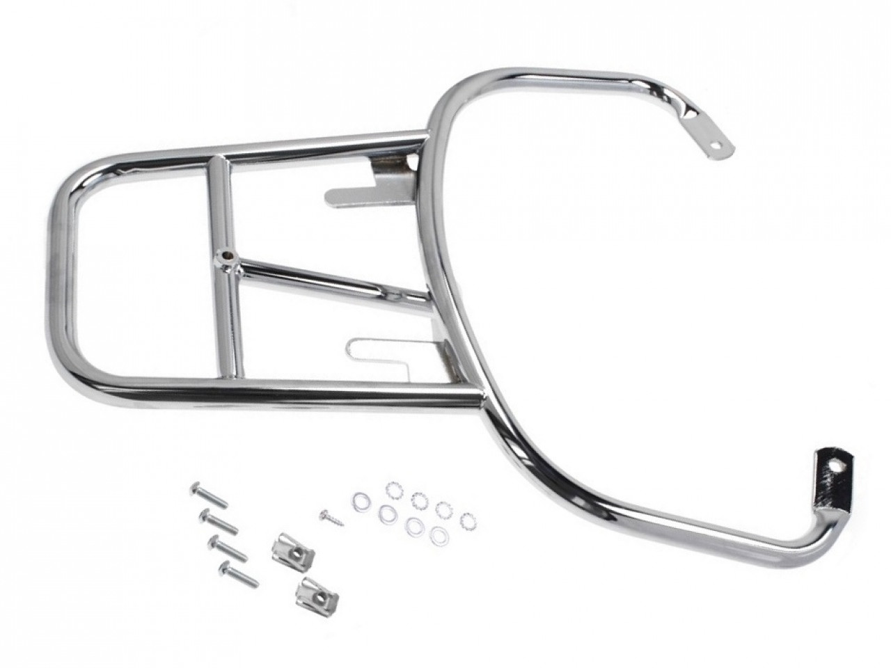 Top case carrier chrome Vespa LX / S