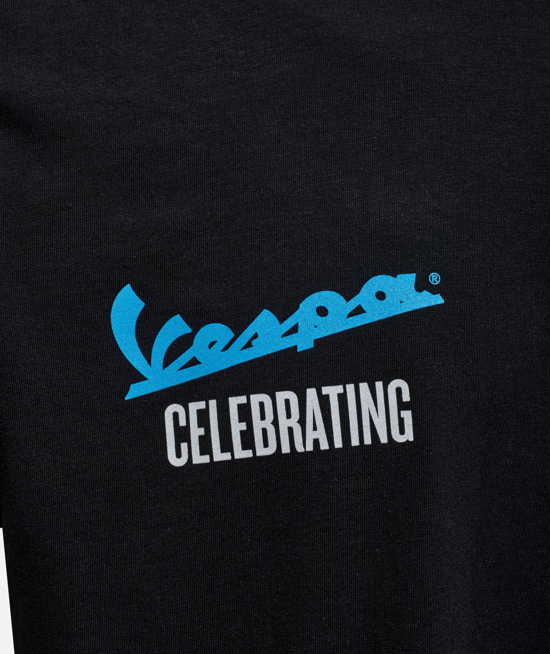 Vespa T-shirt "140 years Piaggio" black blue