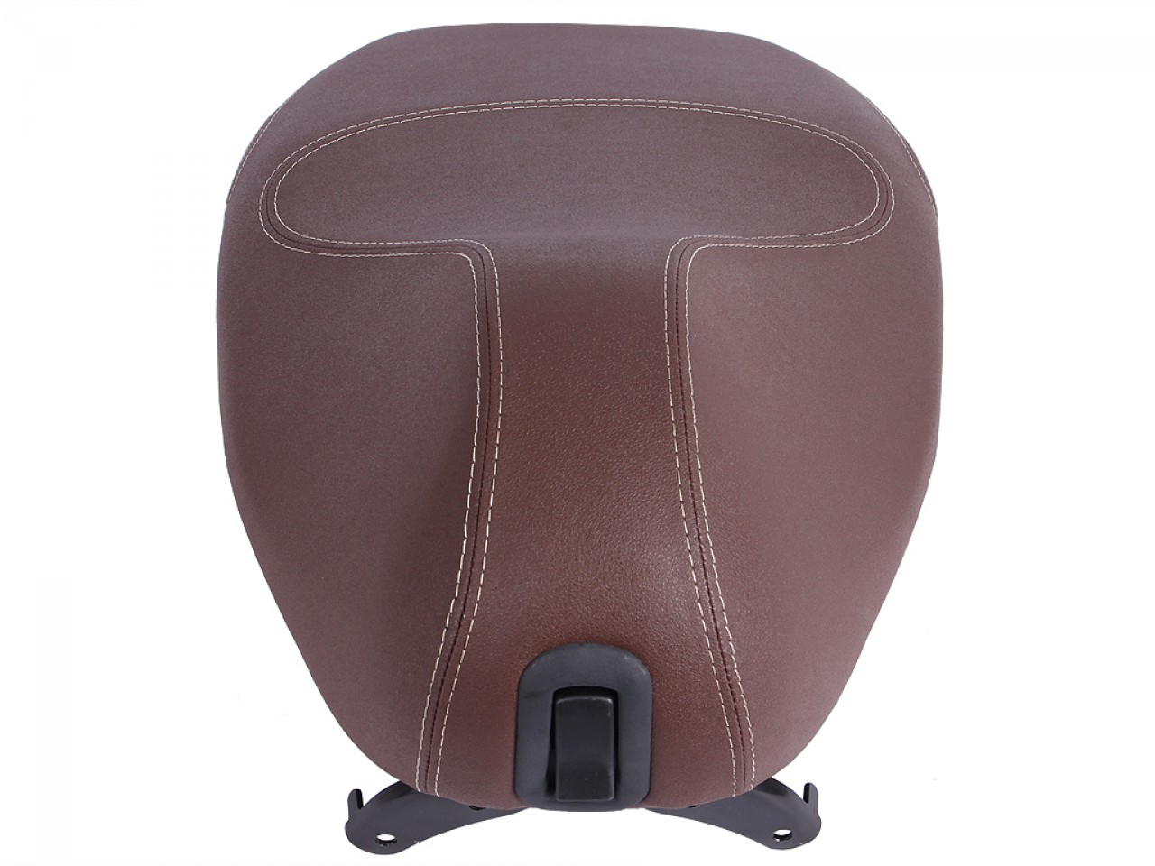 Original Vespa seat bench for Vespa Primavera in brown with white stitching