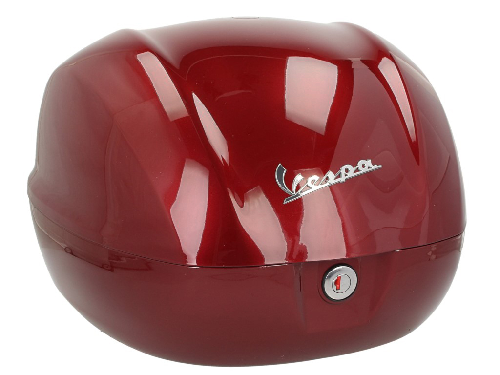 Vespa Top Case 32L, Glossy Red, 880/A, without backrest