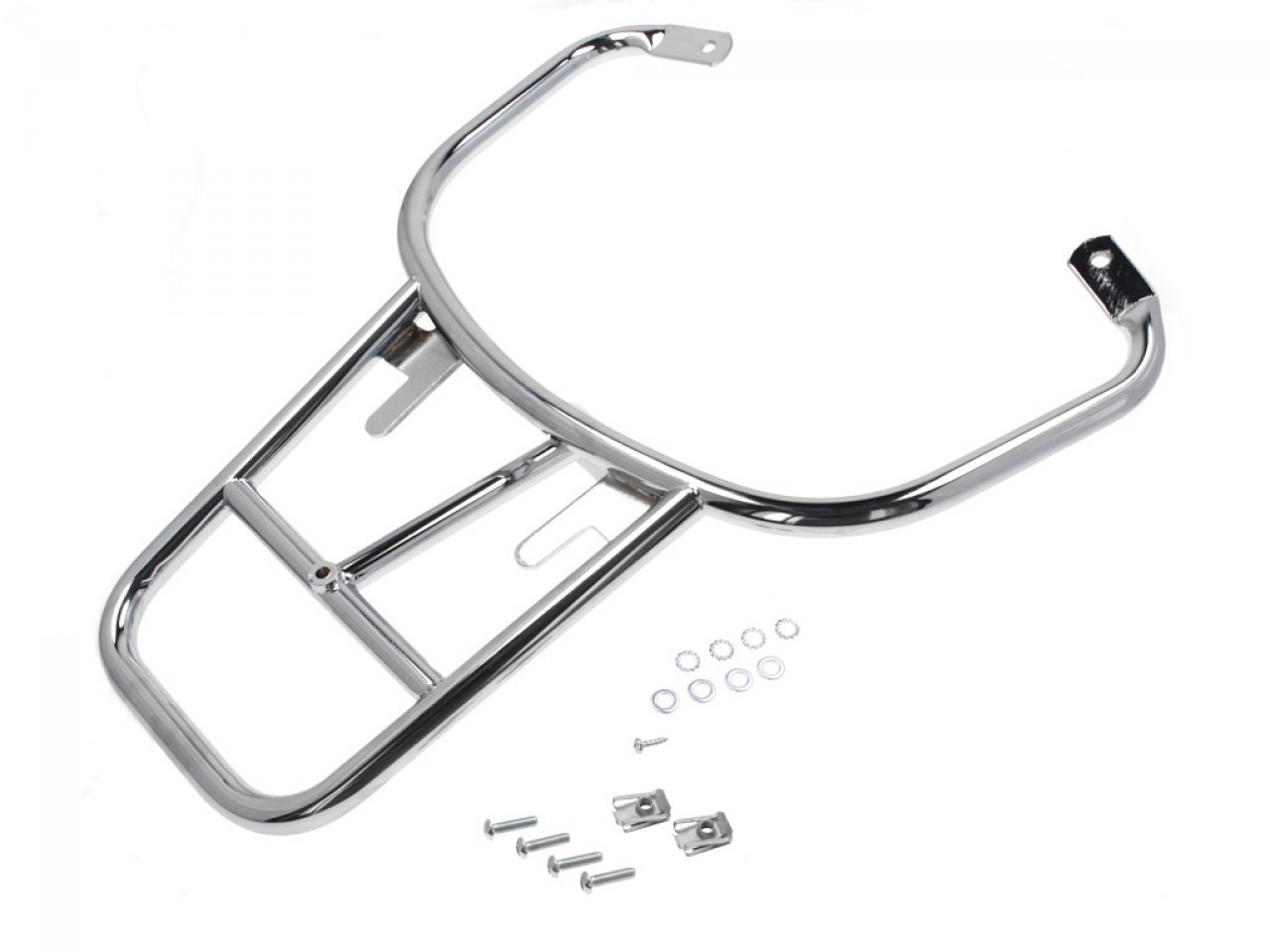 Top case carrier chrome Vespa LX / S