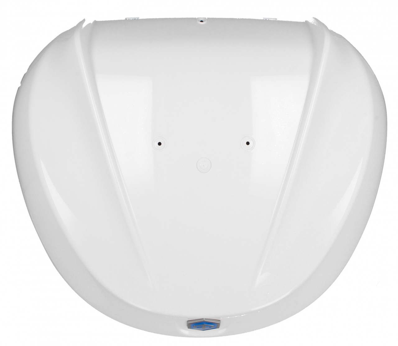 Top Case Kit 36 l. White Luna 533 Original Piaggio for Beverly HPE (incl. mounting plate)