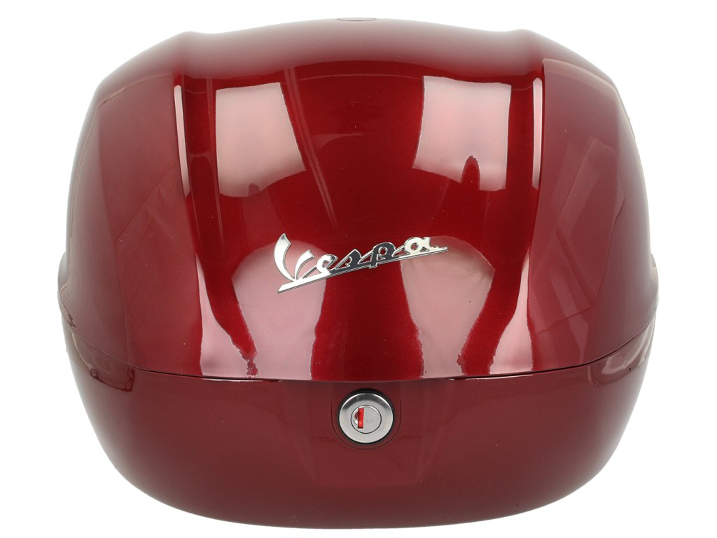 Vespa Top Case 32L, Glossy Red, 880/A, without backrest