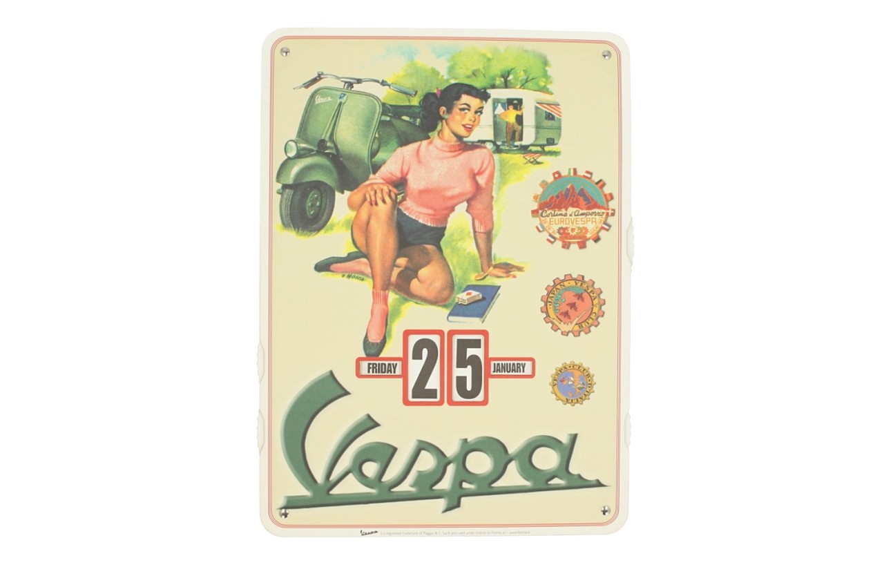 Vespa endless calendar