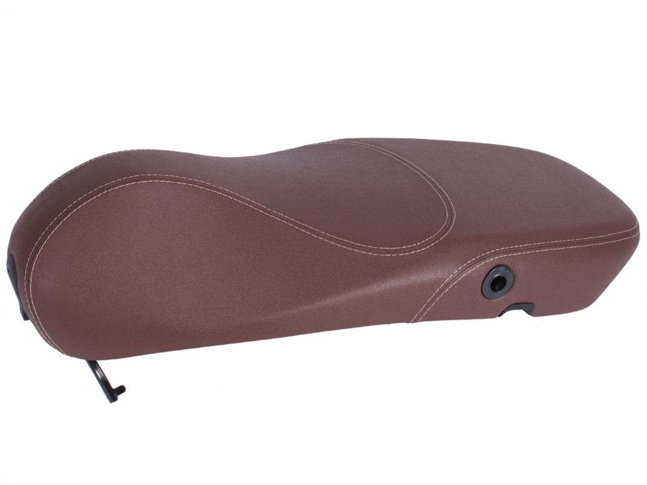 Original Vespa seat bench for Vespa Primavera in brown with white stitching