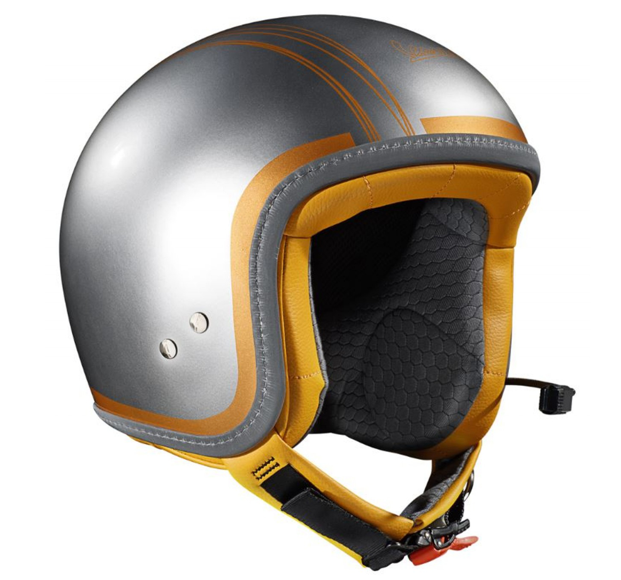 Vespa jet helmet Elettrica Tech blu (Bluetooth) silver orange
