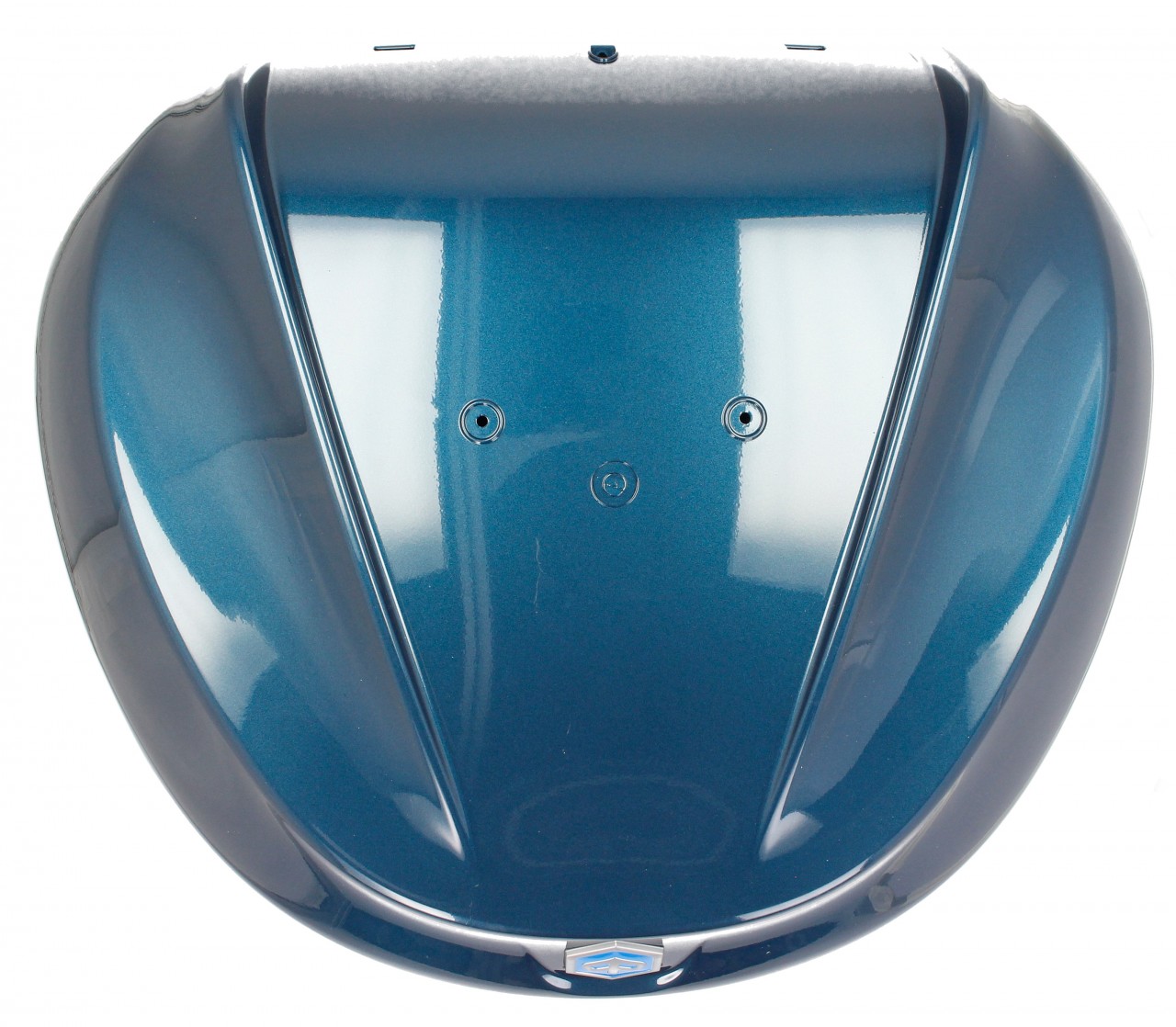Top Case Kit 36 l. Blue Oxygen B12 Original Piaggio for Beverly HPE (incl. mounting plate)