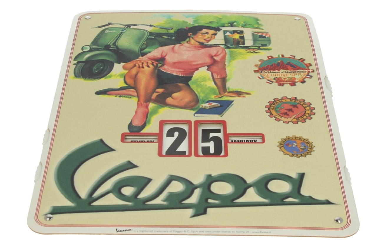 Vespa endless calendar