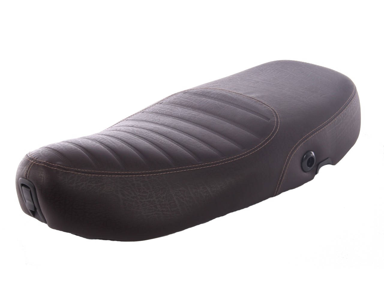 Vespa seat dark brown quilted for LX 50-150cc Touring, ET2/ET4 /LX/LXV/S 50-150cc-