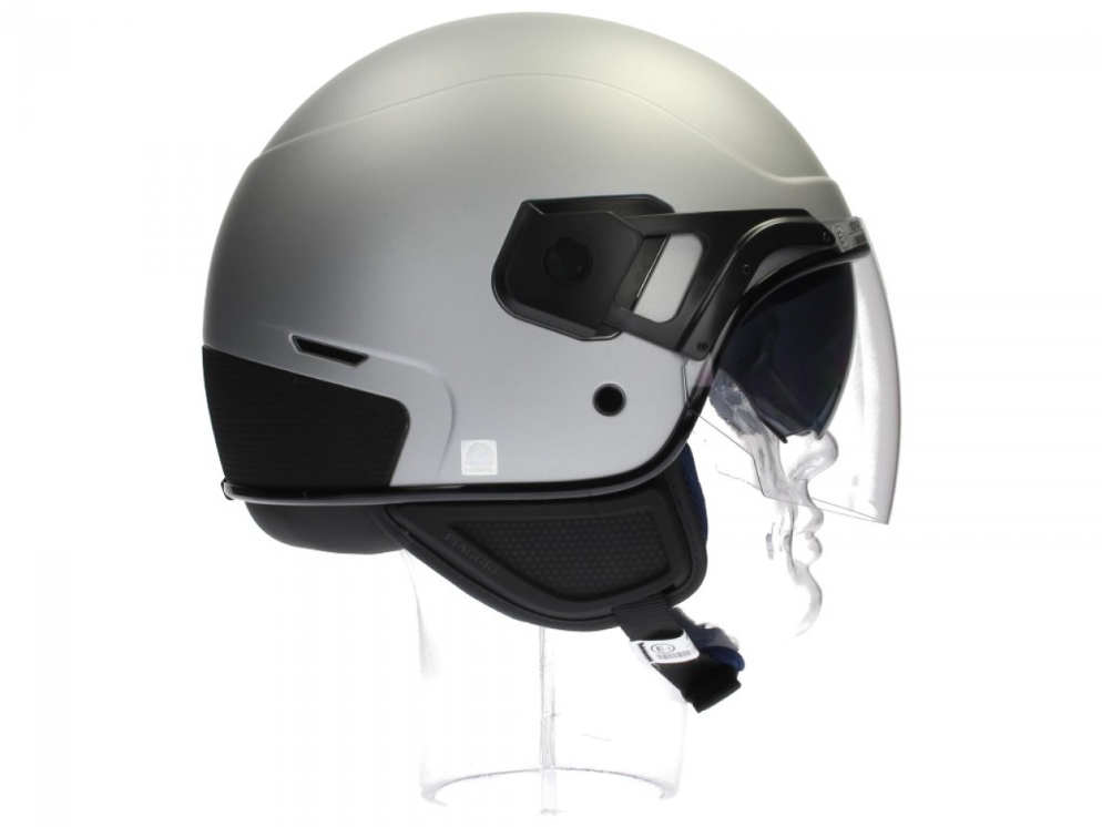 Piaggio PJ jet helmet gray, matte