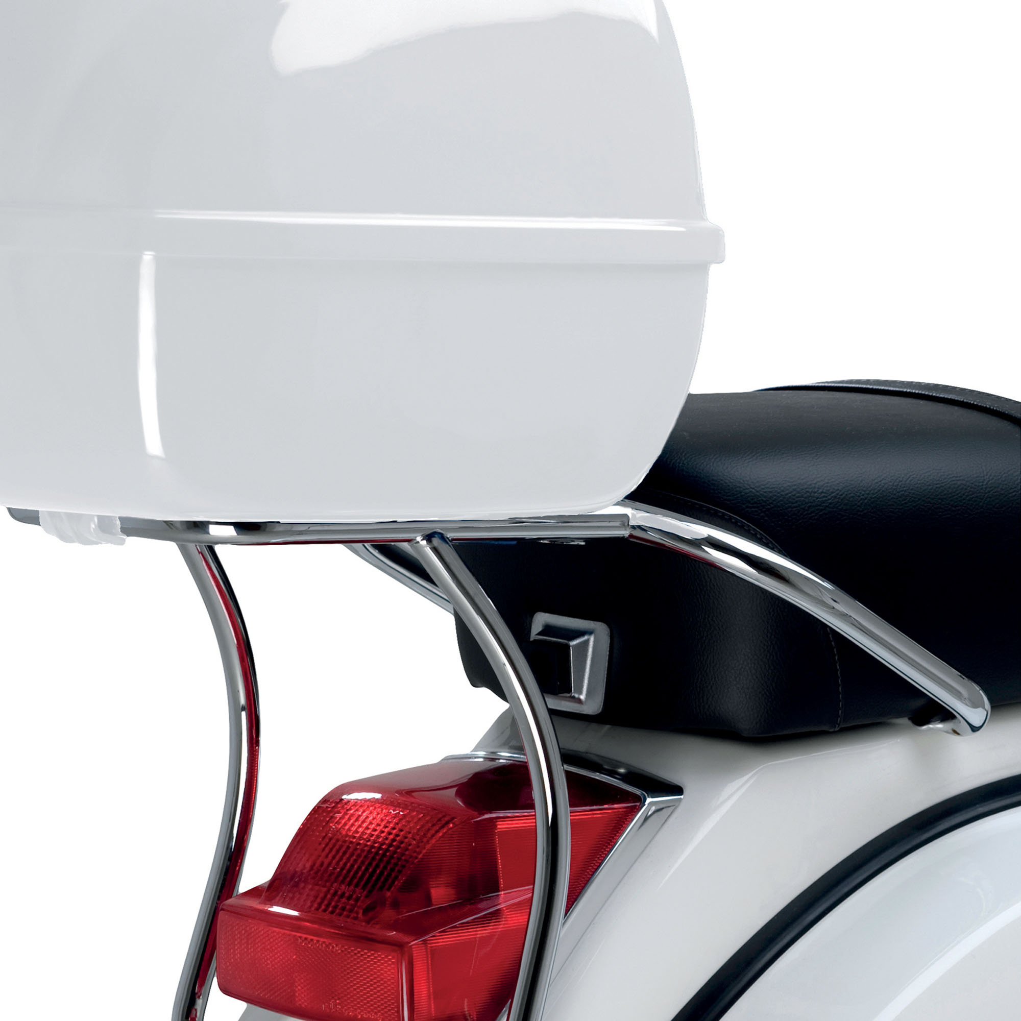 Original Chrome Rear Top Case Rack for Vespa PX