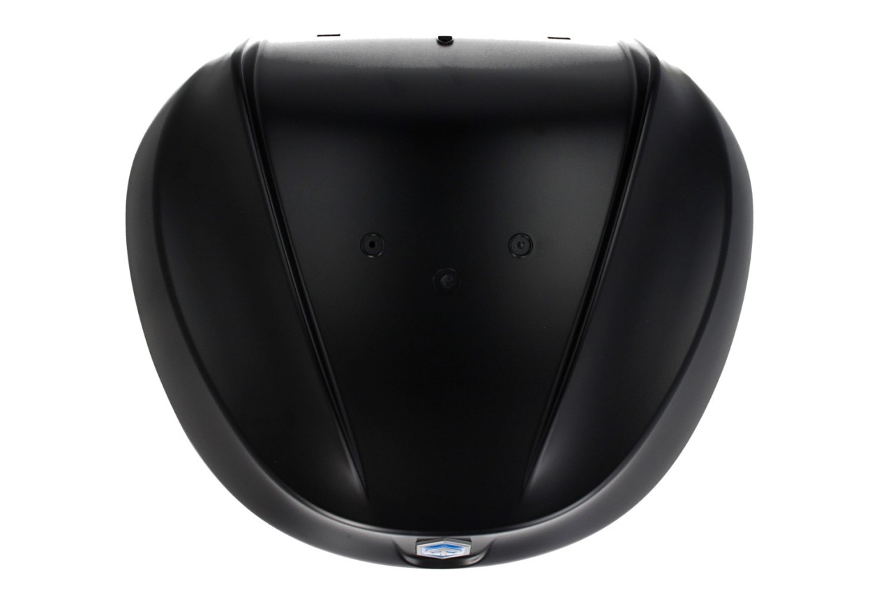Top Case Kit 36 l. Black Meteora 93/B Original Piaggio for Beverly HPE (incl. mounting plate)