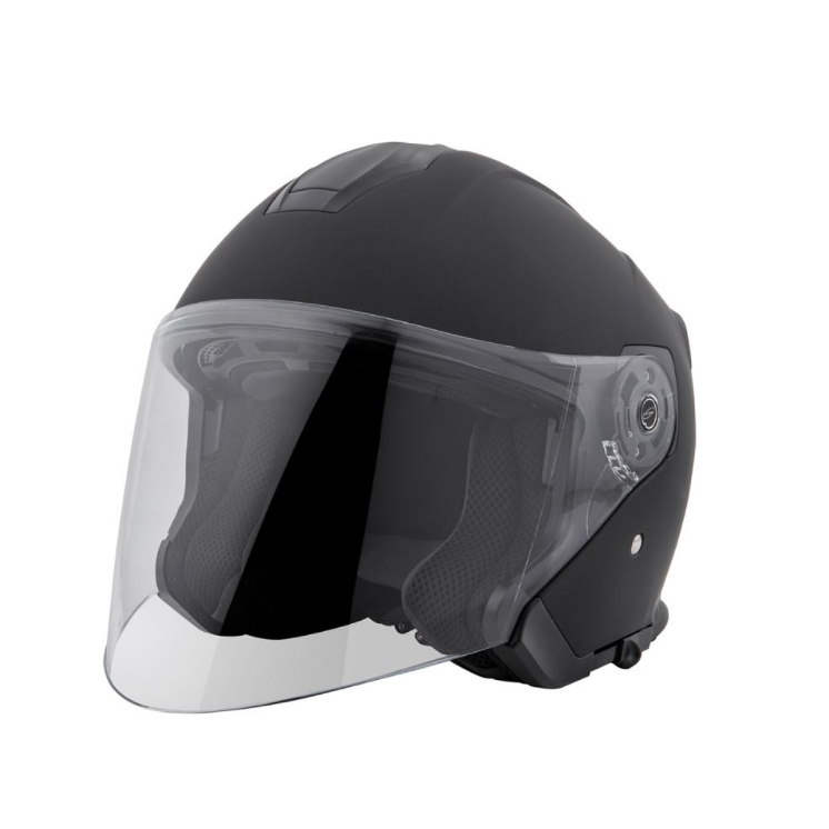 Piaggio PFJ jet helmet black, matt