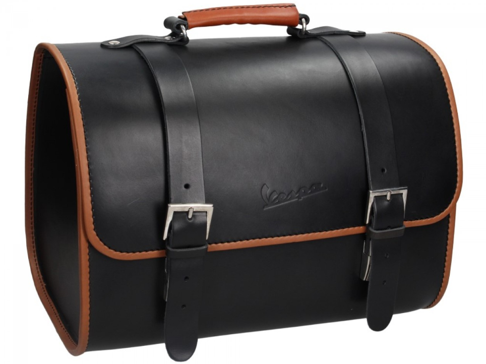 Original Vespa leather bag - Black