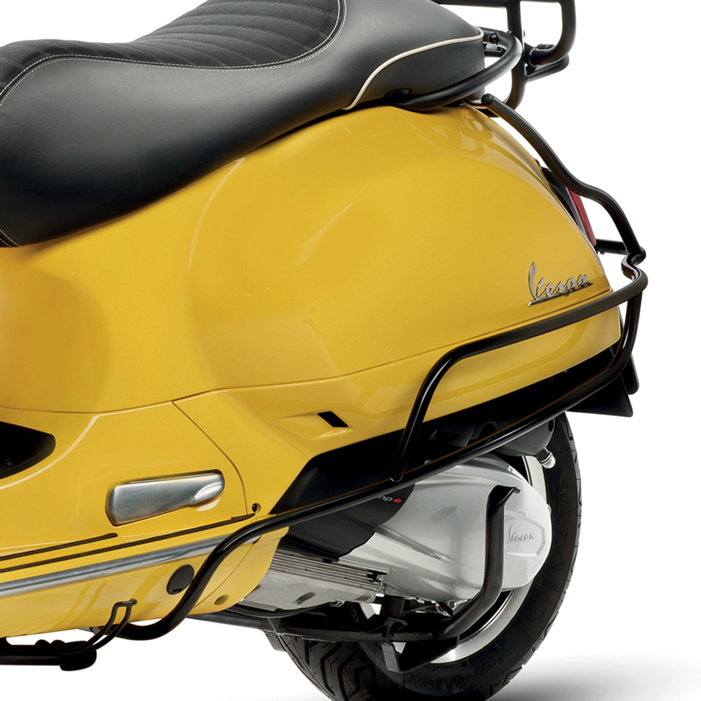 Crash bar rear black for Vespa GTS
