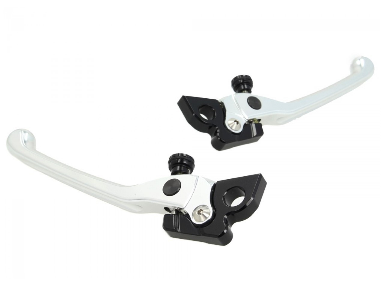 Handlebar kit, aluminum, anodized, set handles, levers and bar ends for Vespa GTS