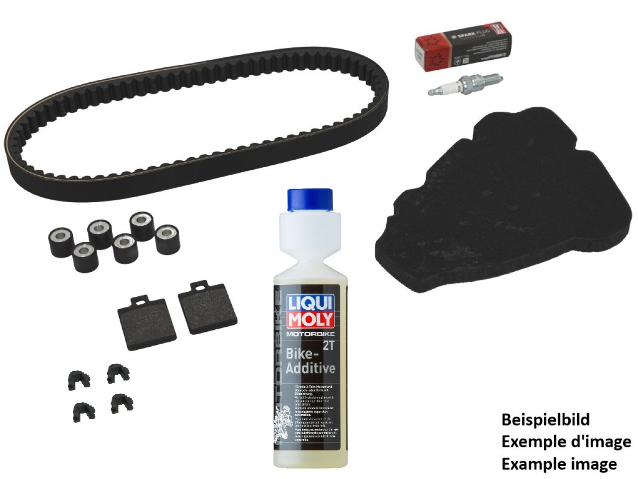 Premium inspection kit (OEM) with brake pads + additive Piaggio Beverly 300 HPE 2021-2024