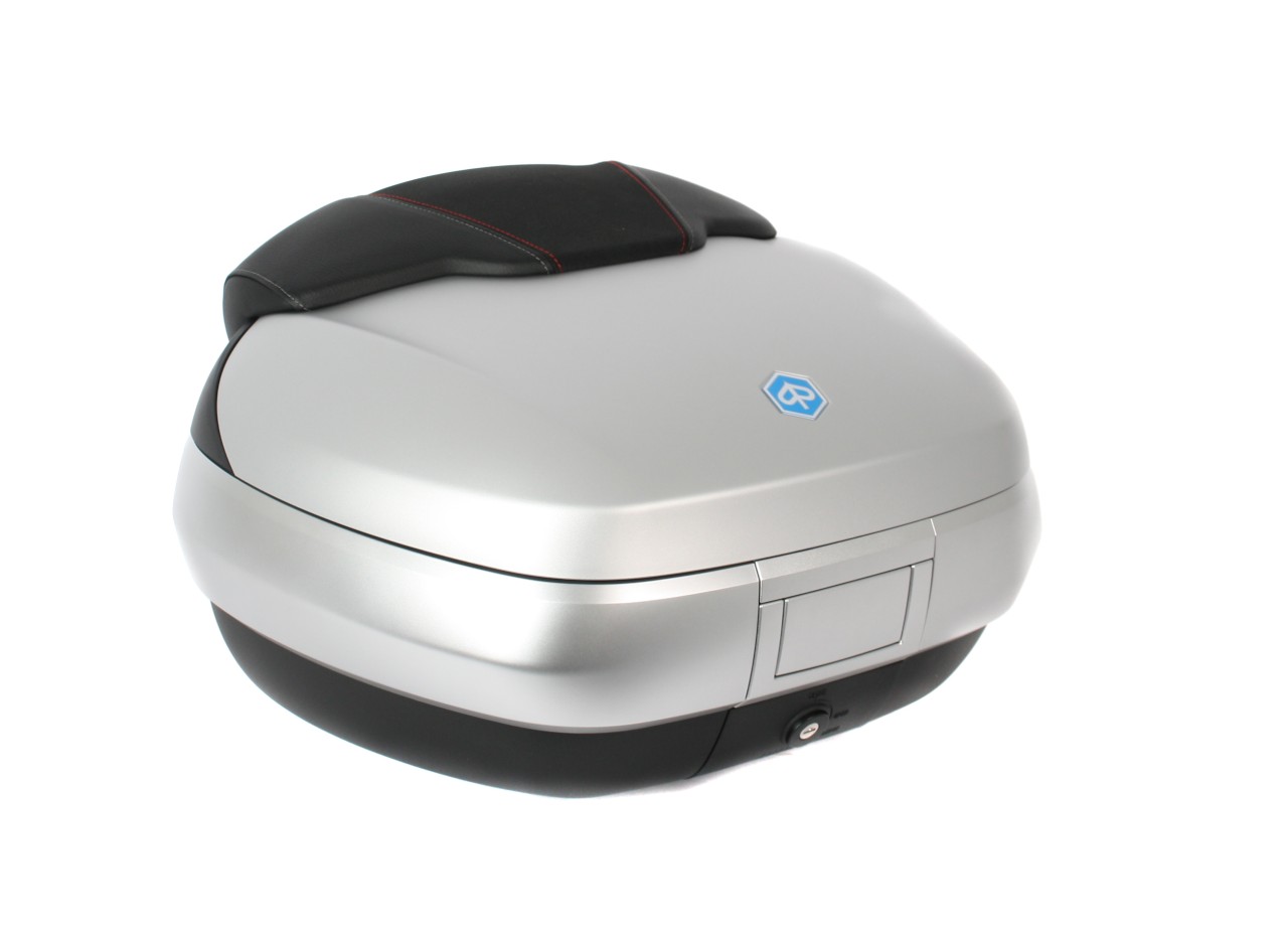 Top Case 50 l, (H4_grey matt 760/B) incl. back cushion for Piaggio MP3 500 Sport Advance HPE