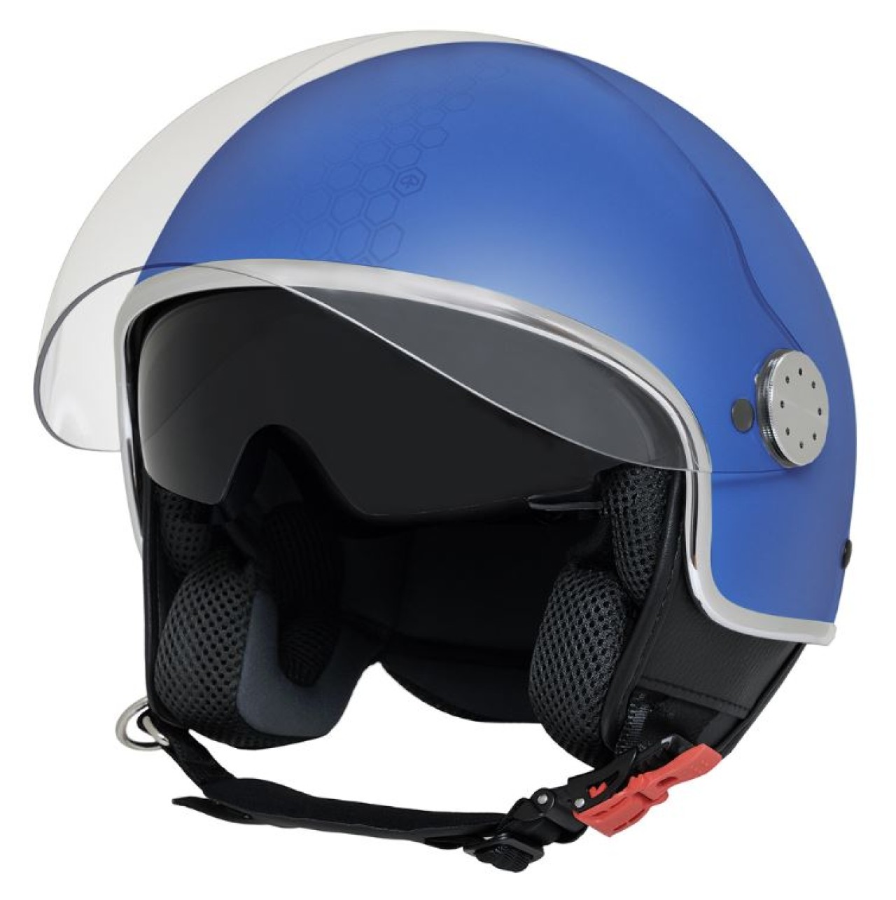 Piaggio Demi Jet Mirror Open-Face Helmet, Matte Blue