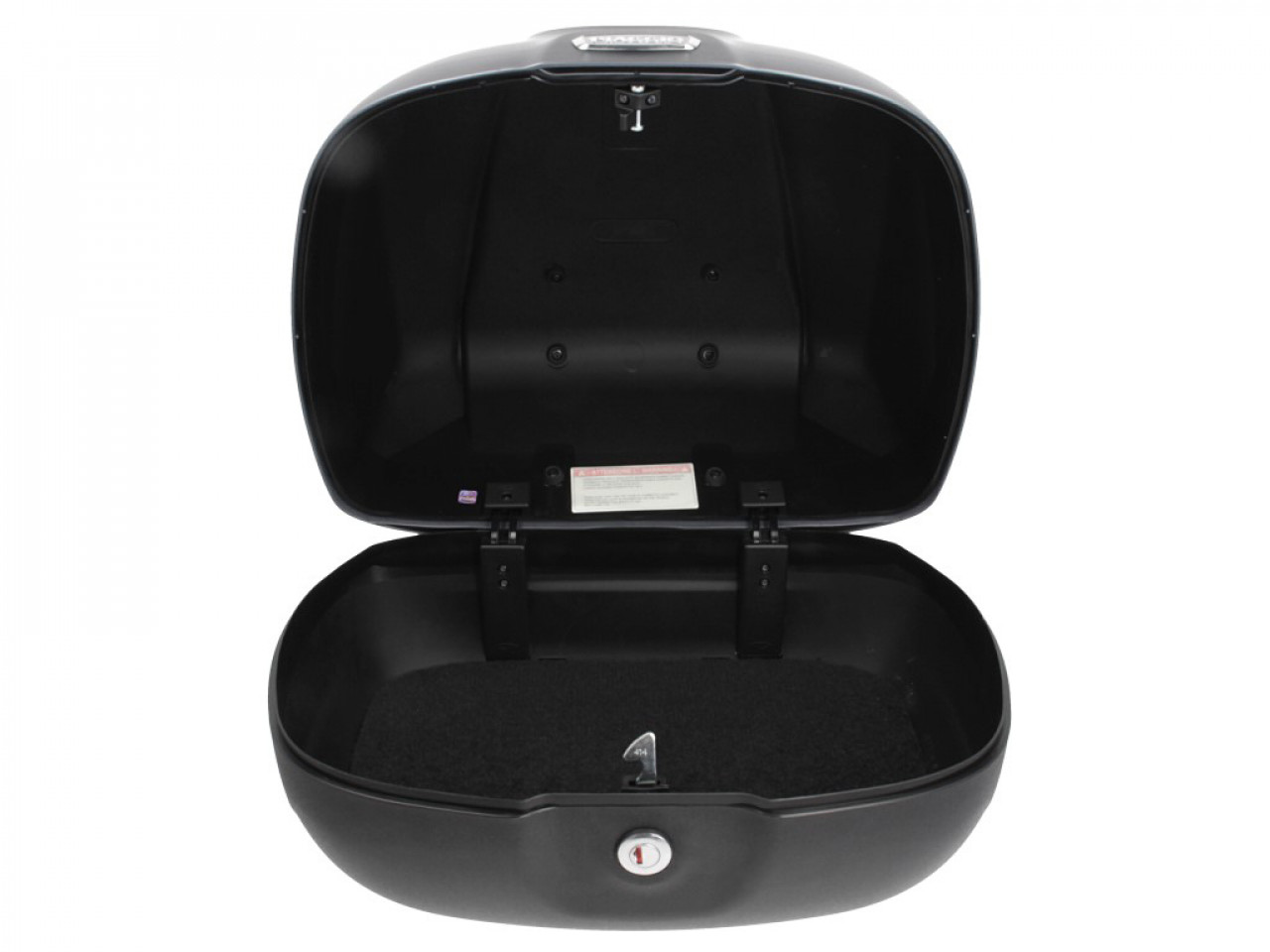 37L Top Case with Backrest for Piaggio Beverly 300/350 (18-20) - Black 90/B