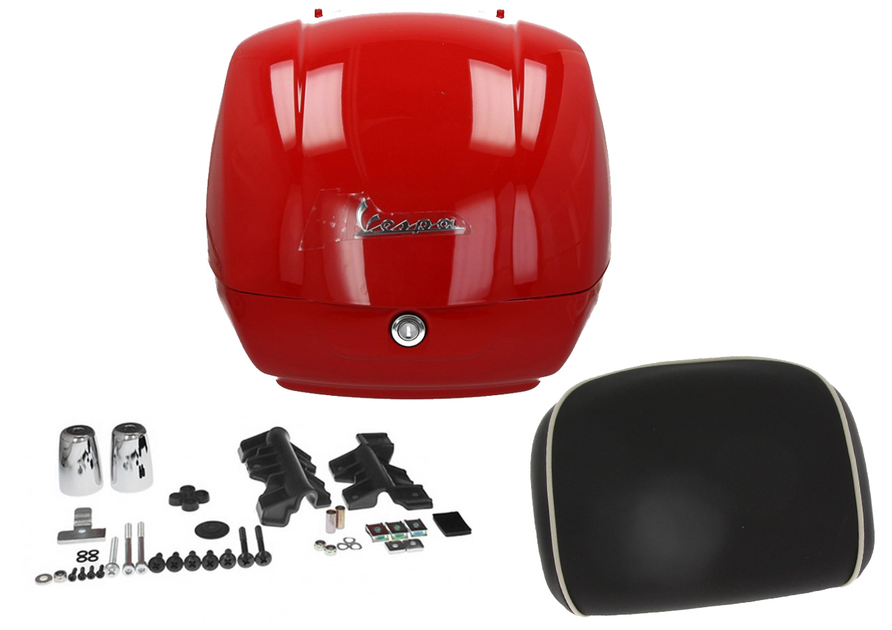 Original top case for Vespa GTS - red dragon / passione / 894