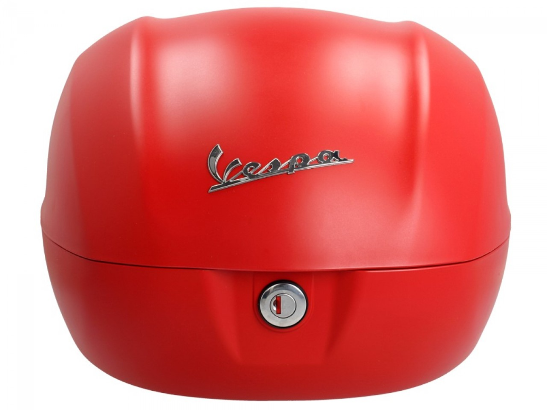 Original topcase 32 l. for Vespa Primavera red dragon matt 896/A