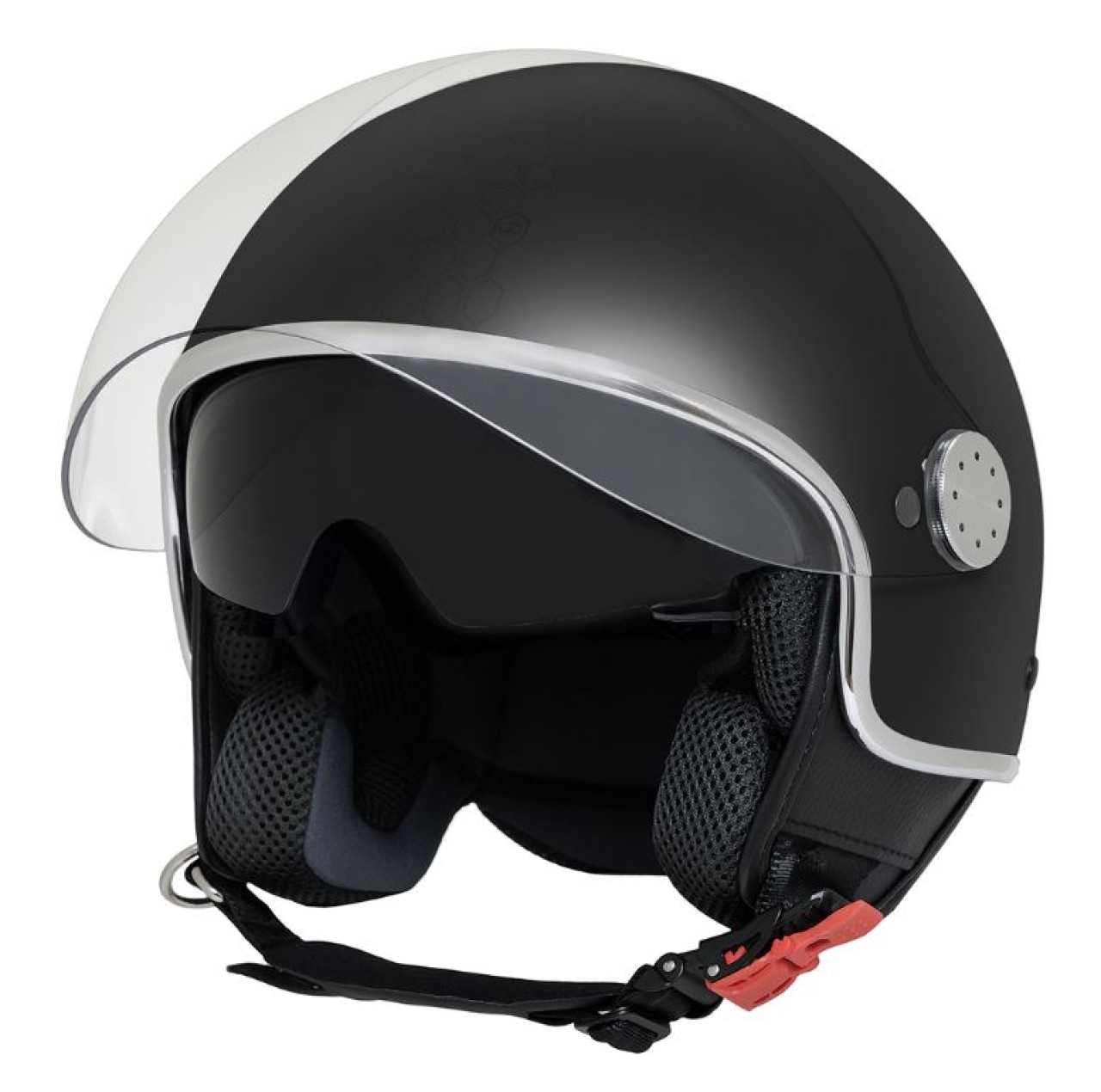 Piaggio Demi Jet Mirror Open-Face Helmet, Matte Black