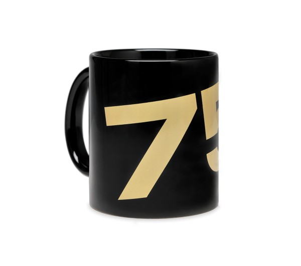 Vespa mug 75 years - black