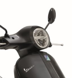 Headlight Frame Lamp Ring Vespa GTS 2019 - Black Shiny