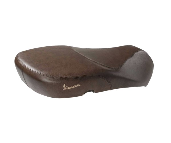 Original Vespa genuine leather seat for Vespa Primavera / Sprint - Brown