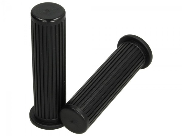 Rubber grip set for Vespa PX /80 / 125 / 200 - ariete Ø 22 mm, length: 135 mm, black