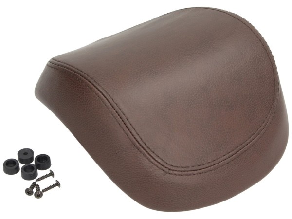 Original genuine leather back cushion for Vespa Primavera / Sprint / Elettrica - Brown