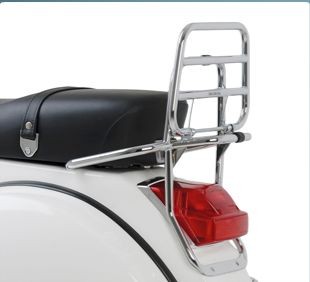 Original rear folding rear luggage rack in chrome for Vespa PX