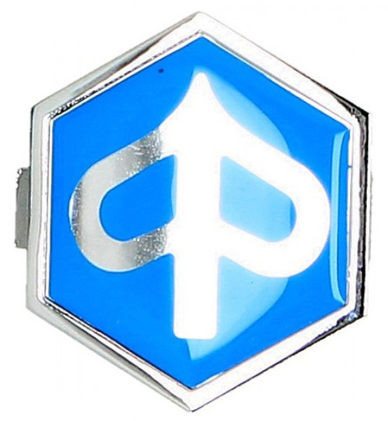 Emblem "PIAGGIO" cascade, blue