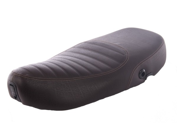 Vespa seat dark brown quilted for LX 50-150cc Touring, ET2/ET4 /LX/LXV/S 50-150ccm-