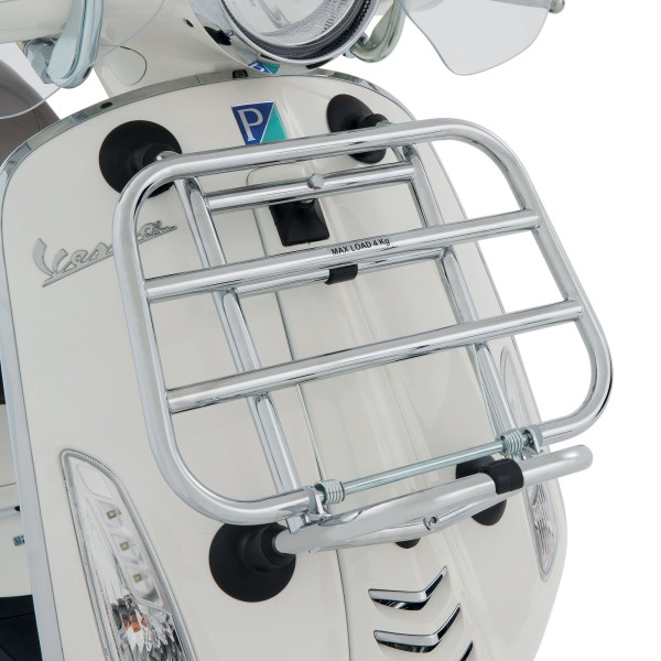 Folding luggage carrier front Vespa Primavera / Sprint - chrome