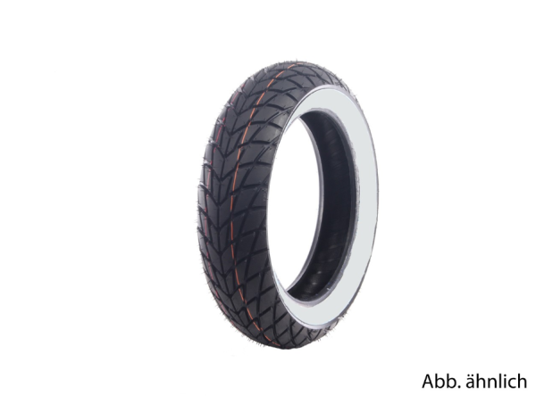 Mitas tires 110/70-11, 45L, TL, white wall tires, MC20, M+S, front