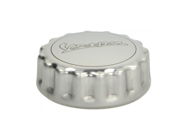 Tank cap, aluminium, with lettering Vespa - Original Piaggio