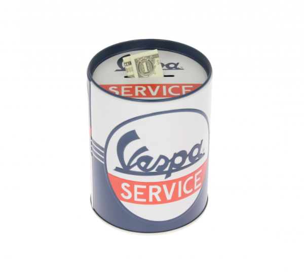 Vespa money box Vespa Service, tin