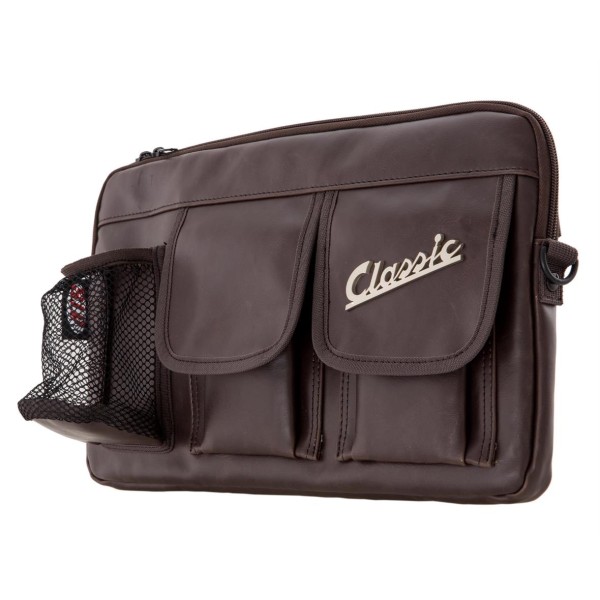 Bag "Classic" for luggage compartment/glove compartment Vespa - brown, imitation leather