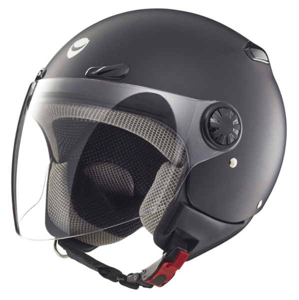 Helmo Milano jet helmet, Oscuro, black, matt
