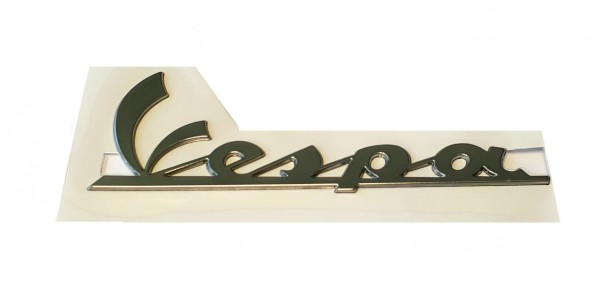 Lettering, design: Vespa, left, chrome, 150x49 mm