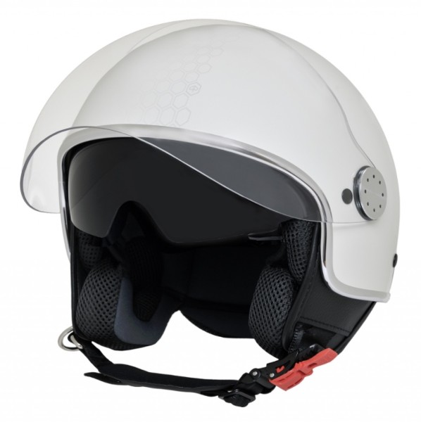 Piaggio Demi Jet Mirror Open-Face Helmet, Matte White
